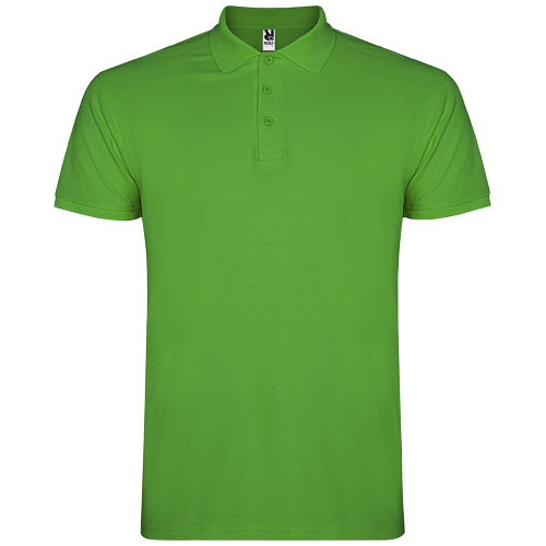 Polo pour homme coton 200gr personnalisé Star ROLY Vert herbe